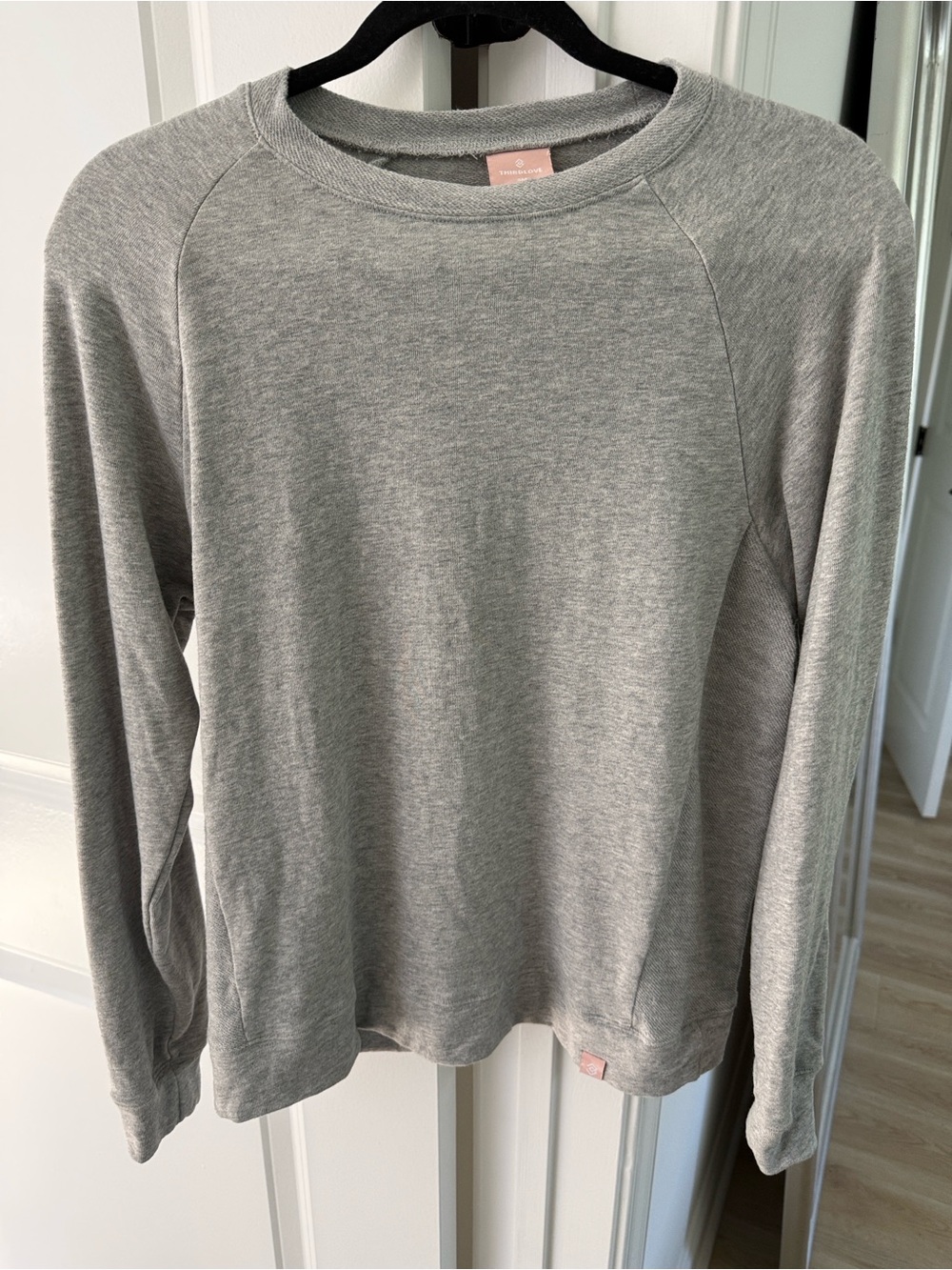 ThirdLove weekend gray French terry crewneck